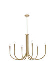 Mid. Chandeliers Candle by Elegant Lighting ( 173 | LD722D36SG Layne ) 