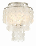 Flush Mounts Drum Shade by Crystorama ( 60 | BRI-3003-SA Brielle ) 