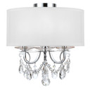 Semi-Flush Mts. Drum Shade by Crystorama ( 60 | 6623-CH-CL-MWP_CEILING Othello ) 