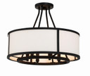 Semi-Flush Mts. Drum Shade by Crystorama ( 60 | BRY-8004-BF_CEILING Bryant ) 