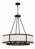 Mid. Chandeliers Drum Shade by Crystorama ( 60 | BRY-8008-BF Bryant ) 