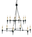 Large Chandeliers Candle by Currey and Company ( 142 | 9157 Danielli Black Chandelier ) 