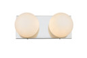Bathroom Fixtures Two Lights by Elegant Lighting ( 173 | LD7303W14CH Jaylin ) 