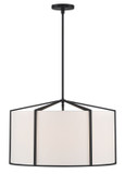 Mid. Chandeliers Drum Shade by Crystorama ( 60 | CAR-9206-BK Carlyn ) 