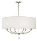 Mid. Chandeliers Drum Shade by Crystorama ( 60 | 8006-PN Mirage ) 