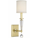 Sconces Single Candle by Crystorama ( 60 | 8101-AG Paxton ) 