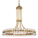 Mid. Chandeliers Ring/Halo by Crystorama ( 60 | CLO-8898-AG Clover ) 