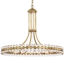Mid. Chandeliers Ring/Halo by Crystorama ( 60 | CLO-8899-AG Clover ) 