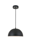 Pendants Metal Shade by Elegant Lighting ( 173 | LD4022D12BK Forte ) 