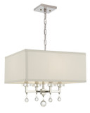Mini Chandeliers Drum Shade by Crystorama ( 60 | 8105-PN Paxton ) 