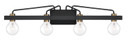 Bathroom Fixtures Four Lights by Designers Fountain ( 43 | 94204-BK Ravella ) 