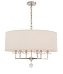 Mid. Chandeliers Drum Shade by Crystorama ( 60 | 8116-PN Paxton ) 