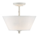 Semi-Flush Mts. Drum Shade by Designers Fountain ( 43 | 94311-CWW Newport ) 