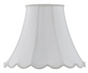 Shades Bell by Cal Lighting ( 225 | SH-8105/16-WH PIPED SCALLOP BELL ) 