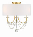 Semi-Flush Mts. Drum Shade by Crystorama ( 60 | DEL-90803-AG_CEILING Delilah ) 