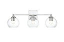 Bathroom Fixtures Three Lights by Elegant Lighting ( 173 | LD7308W25CH Foster ) 