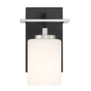 Sconces Single Glass by Designers Fountain ( 43 | D250M-WS-MB Prince St ) 