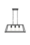 Linear/Island Open Frame by Elegant Lighting ( 173 | LD4061D25BK Resolute ) 