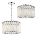 Semi-Flush Mts. Drum Shade by Crystorama ( 60 | ELL-B3004-PN_CEILING Elliot ) 