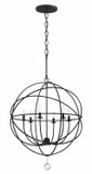 Mid. Chandeliers Sphere by Crystorama ( 60 | 9226-BK Solaris ) 