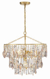 Mini Chandeliers Glass Shade by Crystorama ( 60 | ELS-7103-GA Elsa ) 
