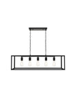 Linear/Island 4 Light + by Elegant Lighting ( 173 | LD4063D38BK Resolute ) 