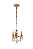 Mini Chandeliers Candle by Elegant Lighting ( 173 | 9103D10FG-GT/RC Lillie ) 
