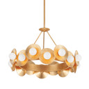 Mid. Chandeliers Geometric/Linear by Corbett Lighting ( 68 | 333-32-VGL Emerald ) 