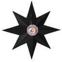 Flush Mounts Exposed Lamps by Crystorama ( 60 | 9230-BK Astro ) 