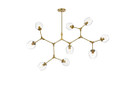 Linear/Island 4 Light + by Elegant Lighting ( 173 | 1712G60BR Cavoli ) 