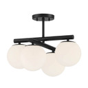 Semi-Flush Mts. Geometric/Linear by Designers Fountain ( 43 | D252C-SF-MB Crown Heights ) 