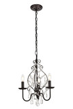 Mini Chandeliers Candle by Elegant Lighting ( 173 | LD5003D15ORB BLAISE ) 