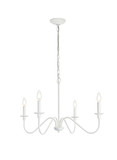 Mid. Chandeliers Candle by Elegant Lighting ( 173 | LD5006D30WH Rohan ) 