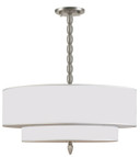 Pendants Drum Shade by Crystorama ( 60 | 9507-SN Luxo ) 