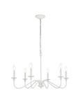 Mid. Chandeliers Candle by Elegant Lighting ( 173 | LD5006D36WH Rohan ) 