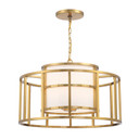 Mid. Chandeliers Drum Shade by Crystorama ( 60 | 9595-LG Hulton ) 