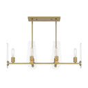 Linear/Island 4 Light + by Designers Fountain ( 43 | D256M-IS-BG Bergen Beach ) 