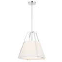 Pendants Fabric Shade by Crystorama ( 60 | FUL-904-PN Fulton ) 