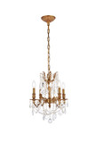 Mini Chandeliers Candle by Elegant Lighting ( 173 | 9204D17FG/RC Rosalia ) 