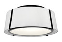 Semi-Flush Mts. Drum Shade by Crystorama ( 60 | FUL-905-BK Fulton ) 