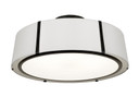 Semi-Flush Mts. Drum Shade by Crystorama ( 60 | FUL-907-BK_CEILING Fulton ) 