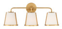Bathroom Fixtures Three Lights by Crystorama ( 60 | FUL-913-GA Fulton ) 