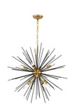 Pendants Starburst by Elegant Lighting ( 173 | LD5038D30BK Timber ) 