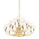 Large Chandeliers Glass Shade by Corbett Lighting ( 68 | 489-38-VB/BRZ Brahma ) 