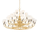 Large Chandeliers Glass Shade by Corbett Lighting ( 68 | 489-49-VB/BRZ Brahma ) 