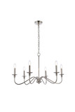 Mid. Chandeliers Candle by Elegant Lighting ( 173 | LD5056D30PN Rohan ) 