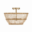 Semi-Flush Mts. Cage by Capital Lighting ( 65 | 244131MA Wren ) 