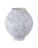 Home Accents Vases/Urns by Currey and Company ( 142 | 1200-0866 Blue Zag Collection ) 