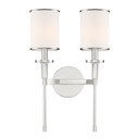 Sconces Double Candle by Crystorama ( 60 | HAT-472-PN Hatfield ) 