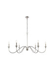 Large Chandeliers Candle by Elegant Lighting ( 173 | LD5056D48PN Rohan ) 